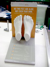 Timberland Feet Display